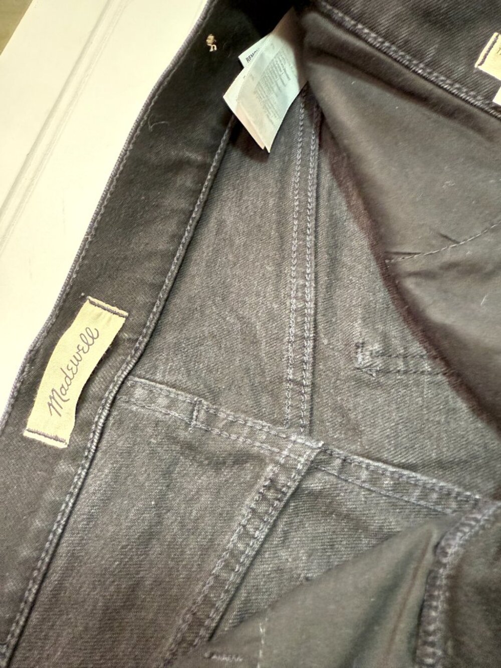 Madewell The Perfect Vintage Flare Jeans Black Wash Womens Size 29 High Rise - Picture 11 of 14